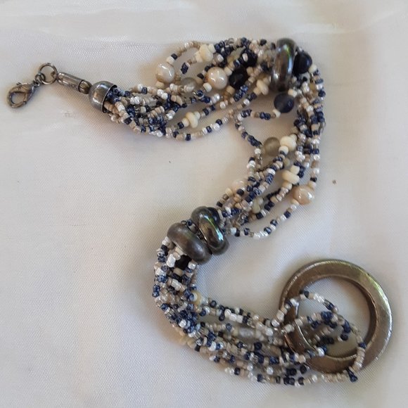 COPY - Bracelet 11" Beadwork Jewelry Findings Seed Beads Metal Rings Crafts Han… - Picture 8 of 8